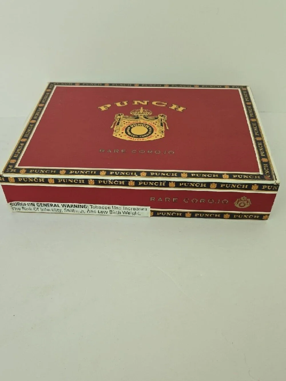 Vintage Punch Rare Corojo Red Empty Cigar Craft Box